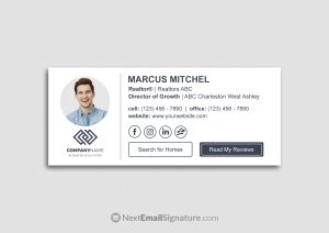 Email Signature with Buttons
